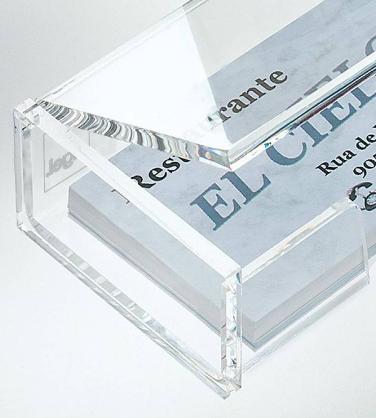 6 Porte de Carte de Visite en plexiglasse Dur Transparent